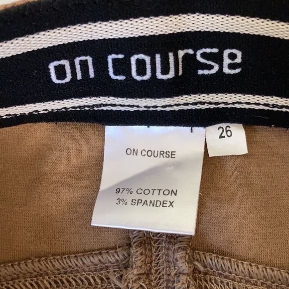 On Course Tan Equestrian Riding Breeches / Pants - Picture 3 of 12